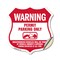 Signmission No Parking Without Permit Shield Sign Wa, 12 Inch X 12 Inch, Vinyl Decal SHI-D-12-398 - alternate 1