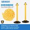Us Weight ChainBoss Stanchion ft. SunShield UV Protection-Weighted Base - No Chain, 2PK U2207YC - alternate 2