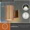 Vaxcel Chiasso 7.25-in H Warm Brass Outdoor Mid Century Modern 1 Light Outdoor Cylinder Wall Sconce, Dark Sky T0587 - alternate 4