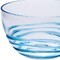 Homeroots Clear and Blue Four Piece Swirl Acrylic Service For Four Bowl Set 520890 - alternate 3