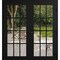 Vdomdoors Front Exterior Prehung Metal-Plastic Double Doors Clear Glass / MANUX 8355 Matte Black / Office Com MANUX8355DEXD-BLK-W72xH80-LH-I - alternate 1