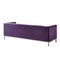 Homeroots 85" Purple Velvet Manufactured Wood Sofa 543975 - alternate 5