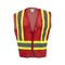 Radians Mesh Vest, Red, 2 Pockets, Class 1, Small SV22-1ZRM-S - alternate 3