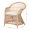 Bali & Pari Casilda Bohemian Natural Braided Rattan Arm Chair 250-13868-ZORO - alternate 4