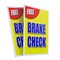Signmission Free Brake Check, Plastic Signs Only 24 Inch x 36 Inch, Corrugated Plastic, 2PK CSB-2436-2PACK-Free Brake Check - alternate 1