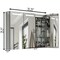 Basicwise Cabinet, Silver, 25.5 in H, 35.25 in W QI004700.SL - alternate 3