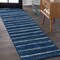 Jonathan Y Williamsburg Minimalist Stripe Navy/Cream 2 ft. x 8 ft. Runner Rug MOH201C-28 - alternate 1