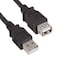 Sanoxy 10ft USB 2.0 A Male to A Female Extension Cable, Black SNX-CBL-LDR-U2101-1210 - alternate 1