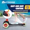 Outdoorcruiser Outdoor Cruiser 3-Wheel Kids Scooter, Lean-to-Steer, LED Wheels, Adjustable T-Bar, Black/Red OCKSBR657 - alternate 2