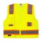 Radians Radians SV6 Two Tone Surveyor Type R Cla, 100% Polyester Mesh, Zipper Closure Closure, Hi-Vis Green SV6-2ZGM-5X - alternate 3