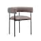 Manhattan Comfort Onda Metal Vegan Leather Dining Chair in Taupe DC1608-2 - alternate 4