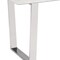 Homeroots 71" White And Silver Marble And Steel Sled Base Dining Table 296147 - alternate 3