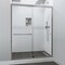 Fab Glass And Mirror Bypass Sliding Shower Door Sorrento Economy Series Adjustable 44in-48in Width 72in Height - Semi-F SHSO48X72BN - alternate 5