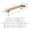 Amerock Rift 5-1/16 inch (128mm) Center-to-Center Champagne Bronze Cabinet Pull, 25PK 25VMP36900CZ - alternate 2