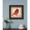 Homeroots Male Cardinal 2 Black Framed Print Wall Art 407370 - alternate 2