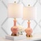 Jonathan Y Cox 22" Metal/Glass LED Table Lamp, Light Coral, 2PK JYL4033D-SET2 - alternate 2