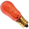 Ilc Replacement Incandescent Bulb, 6W, 130V, S6, E12 Candelabra, 2PK DAMAR 6S6TA TRANS-AMBER 130V - alternate 2