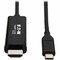 Tripp Lite USB C TO HDMI ADAPTER CABLE USB 3.1 GEN 1 4K M/M USB-C BLACK 3FT U444-003-H4K6BE - alternate 1