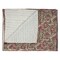 Homeroots 50" X 70" Green and Red Kantha Cotton Damask Throw Blanket with Embroidery 293212 - alternate 1