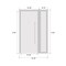 Vdomdoors Front Exterior Prehung Metal-Plastic Door, Manux 8111 White Silk, Side Sidelite Transom, Office Com MANUX8111EXD-WS-W36+14xH80-RH - alternate 2