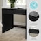 Martha Stewart Kayden Home Office Modular Single-Drawer Desk in Black w/Oil Rubbed Bronze Hardware NAN-FY-23042-TB-BK-BK-MS - alternate 4