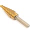Neiko Titanium Step Drill Bit, High-Speed Alloy-Steel Bit, 6 Step Sizes from 3/16 Inch to 1/2 Inch 10183A - alternate 2