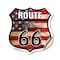 Signmission Route Us 66 Flag, 12 Inch X 12 Inch, Vinyl Decal SHI-D-12-483 - alternate 1