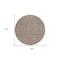 Homeroots 8' Brown And Beige Round Geometric Washable Indoor Outdoor Area Rug 595633 - alternate 3