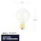 Bulbrite 10w G12 Clear Dimmable (E12) Candelabra Screw Base Warm Wht Lght Incandescent Lght Bulb, 2700K, 5PK 861953 - alternate 4