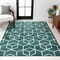 Jonathan Y Tumbling Blocks Modern Geometric Green/White 4 ft. x 6 ft. Area Rug SEU101D-4 - alternate 1