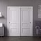Sartodoors Sliding Closet Bypass Doors 84x80 inches White Solid Core Modern Interior ROYAL9833DBD-EMAL-84 - alternate 1
