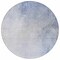 Homeroots 8' Navy Blue And Denim Blue Round Ombre Washable Indoor Outdoor Area Rug 577910 - alternate 3