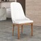 Leisuremod Verisma Collection Modern Wooden Dining Chair in White, 2PK VC57W2 - alternate 4