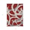 Homeroots 3' X 5' Red Beige And Gray Abstract Washable Indoor Outdoor Area Rug 599160 - alternate 3