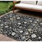 Homeroots 8' X 10' Black Ivory And Gray Oriental Washable Indoor Outdoor Area Rug 598025 - alternate 1