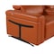Homeroots Camel Italian Leather Modular L Shaped Seven Piece Corner Sectional With Console 534860 - alternate 4
