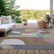 Homeroots 3' X 5' Brown Ivory And Mauve Geometric Washable Indoor Outdoor Area Rug 616730 - alternate 3