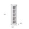 Homeroots 75" White Solid Wood Five Tier Bookcase 397663 - alternate 3
