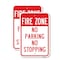 Signmission Fire Zone No Parking No Stopping, 18'' X 24'' 2 Signs, Heavy Gauge Aluminum, 2PK A-1824-2PACK-25193 - alternate 1