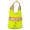 Dome75 Hi-Vis Heavy Duty Safety Vest MD Class ANSI/ISEA 107-2020 Class 2 , Reinforced Front Zipper OV5523 - alternate 3