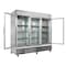 Koolmore 81" 3 Glass Door Commercial Reach-In Refrigerator Cooler with LED lighting RIR-3D-GD - alternate 2