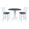 Whitewood Industries Extension Dining Tables, 45 in L, 38 in H, Parawood, 3 Piece K05-42DPT-23-S61722 - alternate 1