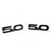 Ford For Mustang 50 With Right and Left Side 50 Emblems Black 5 Red Point Black 0 M-1447-M50AB - alternate 3