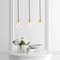 Jonathan Y Kiawah Island 30.5" 3-Light Metal/Glass Contemporary Modern LED Pendant, Brass Gold/Black JYL1123A - alternate 3