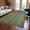 Homeroots 8' X 10' Green Gold And Gray Striped Washable Indoor Outdoor Area Rug 616373 - alternate 3