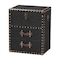 Baxton Studio Agatha Vintage Black Canvas 2-Drawer Storage Trunk 252-13965-ZORO - alternate 1