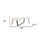 Homeroots 87" White And Walnut Rectangular Manufactured Wood And Solid Manufactured Wood Dining Table 486044 - alternate 3