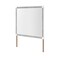 Global Furniture Usa Contemporary Glam Soleil White Mirror SOLEIL-WHITE-MR - alternate 2