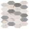 Andova Tiles Astor 2-in. x 4-in. Elongated Hexagon Glass Wall & Floor Mosaic Tile (0.99 Square Feet Per Box) Andova Tiles - alternate 1