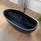 Anzzi Kelut Series 32in W x 68in D x 28in H Full Black Freestanding Bathtub MN516BK_BK - alternate 1